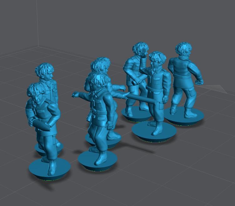 10/15mm British Artillery Crew (1980s) CW-GB-4