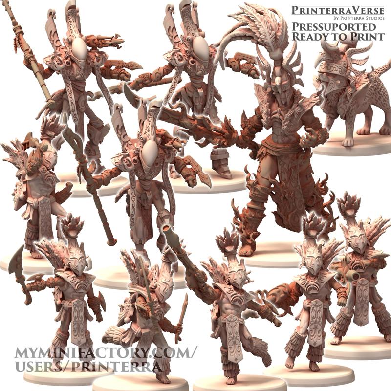 026 EXILED Bigger Tribal Elder Space Forest Elves and Their Robot and Burning Avatar