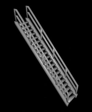 S Scale - Ethanol Fill Station Stairs