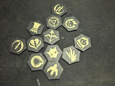 Double Sided Magic: The Gathering Ability Tokens