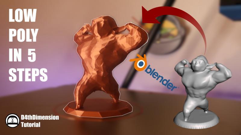 Low Poly Muscle Yoda - Meshmixer Tutorial