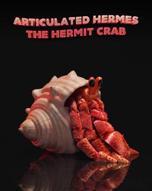Articulated Hermes, the Hermit Crab