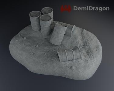 55 gal. Drums Scatter Terrain