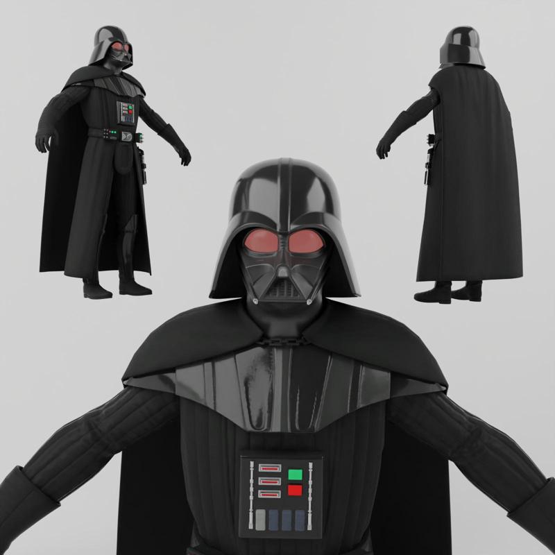 Darth Vader Lowpoly Rigged
