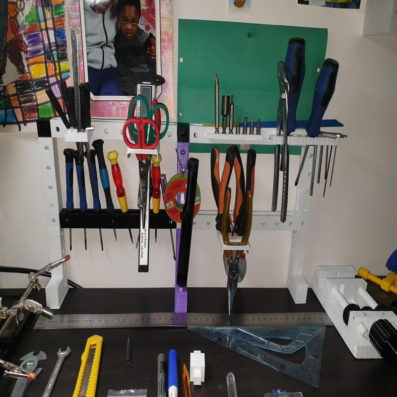 Support outils colonne 