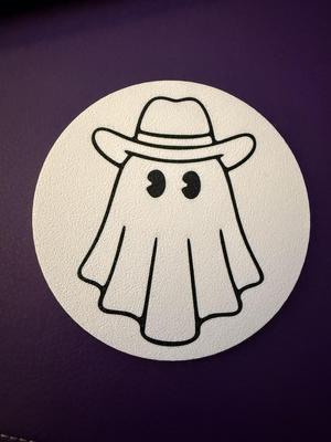 Cowboy Ghost Coaster Western Haunted Drink Holder