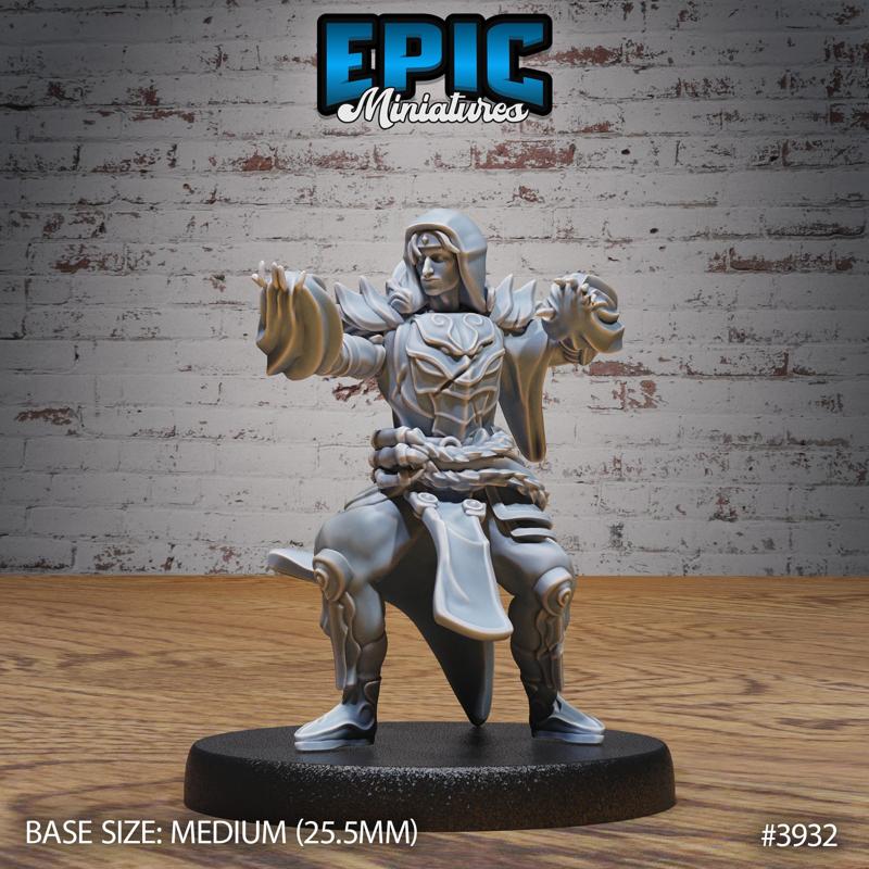 Guild Sorcerer Magic ‧ DnD Miniature ‧ Tabletop Miniatures ‧ Gaming Monster ‧ 3D Model ‧ RPG ‧ DnDminis ‧ STL FILE