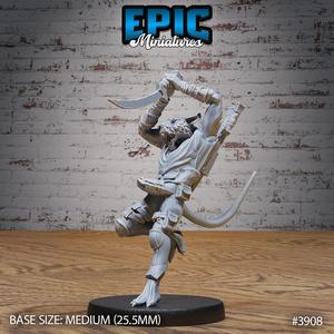 Veteran Rat Folk Thief Jump ‧ DnD Miniature ‧ Tabletop Miniatures ‧ Gaming Monster ‧ 3D Model ‧ RPG ‧ DnDminis ‧ STL FILE