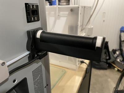Bambu Lab Spool holder base with wider gap for the tube