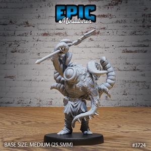 Tentacle Folk Victory ‧ DnD Miniature ‧ Tabletop Miniatures ‧ Gaming Monster ‧ 3D Model ‧ RPG ‧ DnDminis ‧ STL FILE