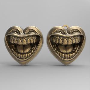 valentines smile heart pentant