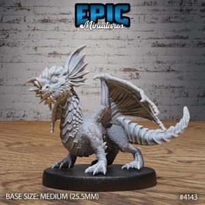 Blue Dragon Wyrmling ‧ DnD Miniature ‧ Tabletop Miniatures ‧ Gaming Monster ‧ 3D Model ‧ RPG ‧ DnDminis ‧ STL FILE