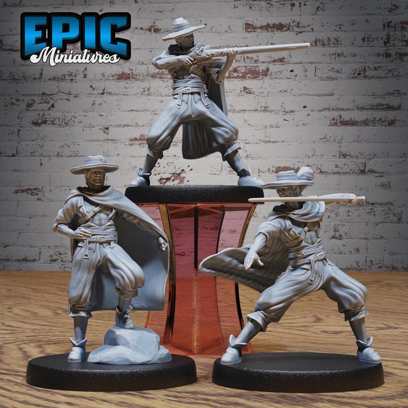 Musketeer Adventurer Set ‧ DnD Miniature ‧ Tabletop Miniatures ‧ Gaming Monster ‧ 3D Model ‧ RPG ‧ DnDminis ‧ STL FILE