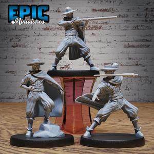 Musketeer Adventurer Set ‧ DnD Miniature ‧ Tabletop Miniatures ‧ Gaming Monster ‧ 3D Model ‧ RPG ‧ DnDminis ‧ STL FILE