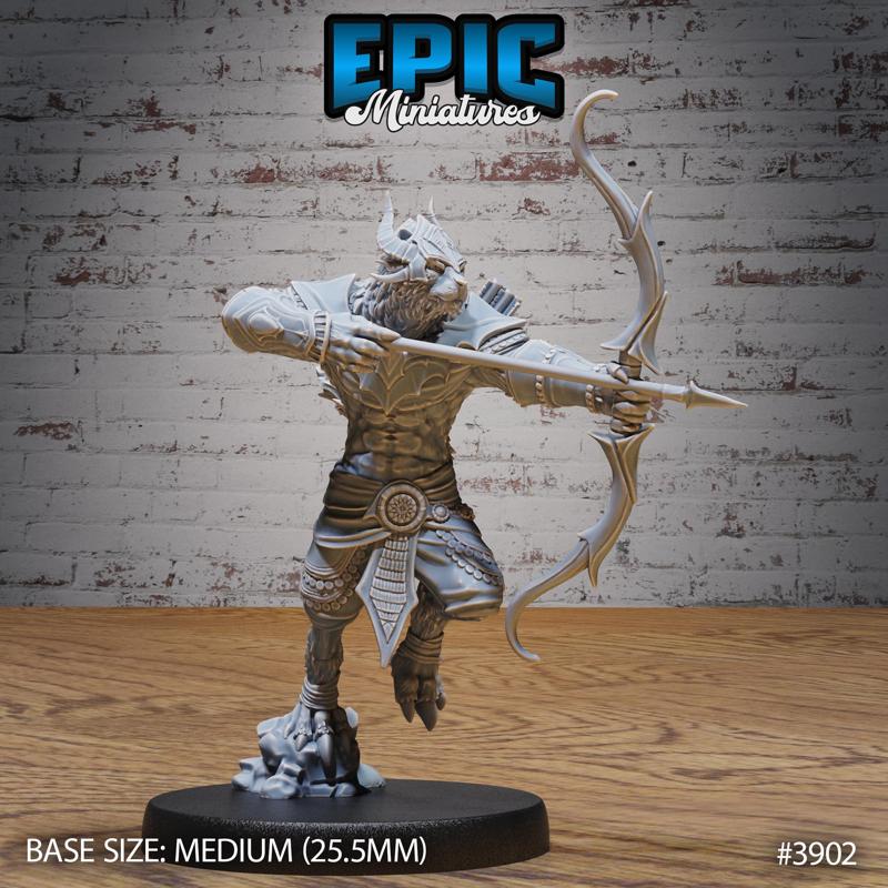 Rakshasa Archer ‧ DnD Miniature ‧ Tabletop Miniatures ‧ Gaming Monster ‧ 3D Model ‧ RPG ‧ DnDminis ‧ STL FILE