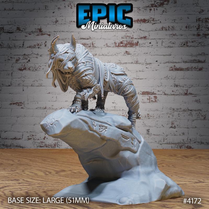 Lynx Mummy ‧ DnD Miniature ‧ Tabletop Miniatures ‧ Gaming Monster ‧ 3D Model ‧ RPG ‧ DnDminis ‧ STL FILE