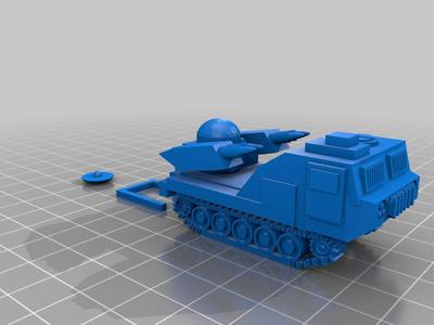 1/100 Tracked Rapier Surface to Air Missile System
