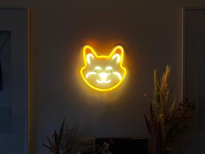DIY Neon LED sign Shiba Inu (full tutorial in description)