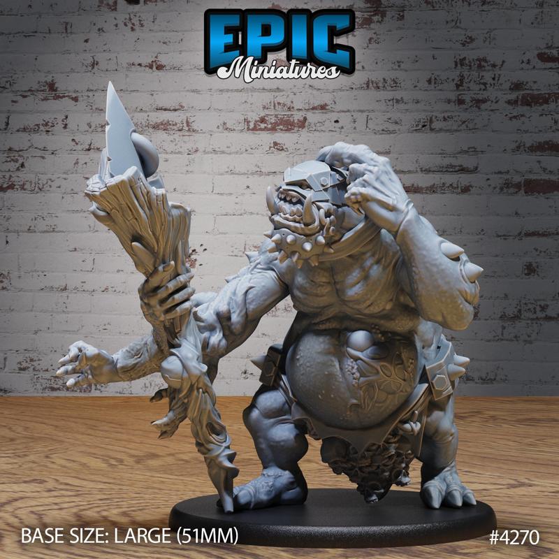 Troll Mutant Confused ‧ DnD Miniature ‧ Tabletop Miniatures ‧ Gaming Monster ‧ 3D Model ‧ RPG ‧ DnDminis ‧ STL FILE