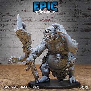 Troll Mutant Confused ‧ DnD Miniature ‧ Tabletop Miniatures ‧ Gaming Monster ‧ 3D Model ‧ RPG ‧ DnDminis ‧ STL FILE