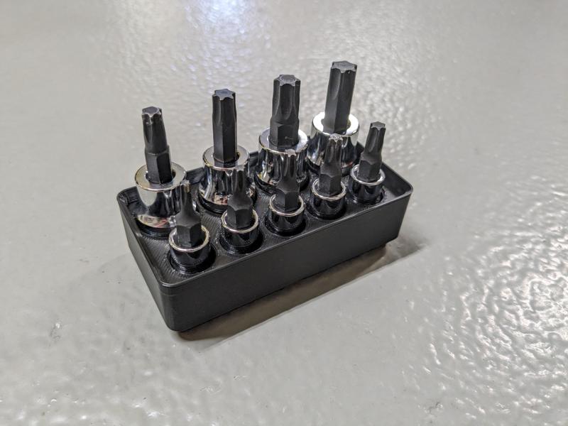 Gridfinity Torx bit organizer for Pittsburgh 9 piece set