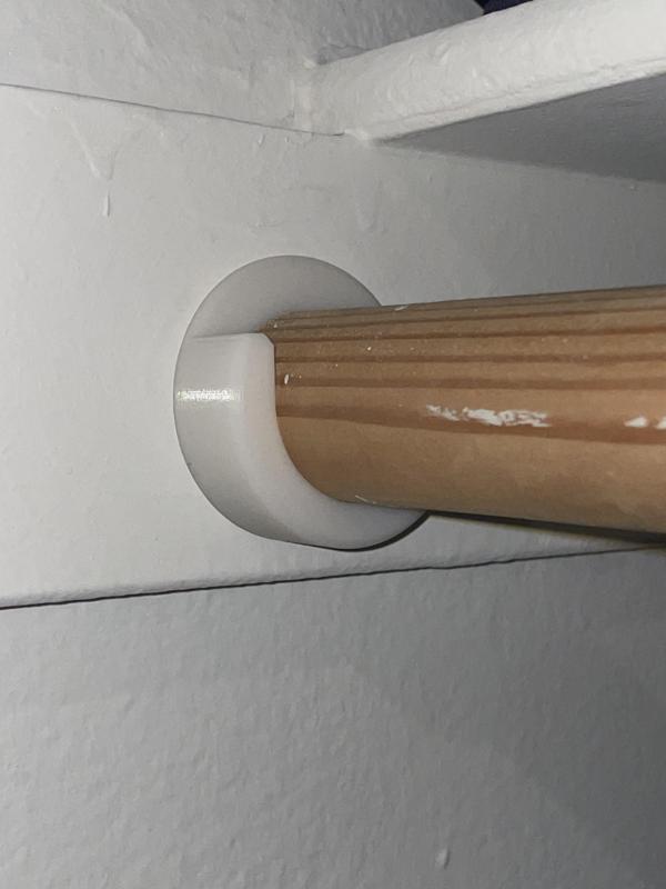 Closet Rod End Support / Bracket