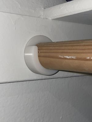 Closet Rod End Support / Bracket