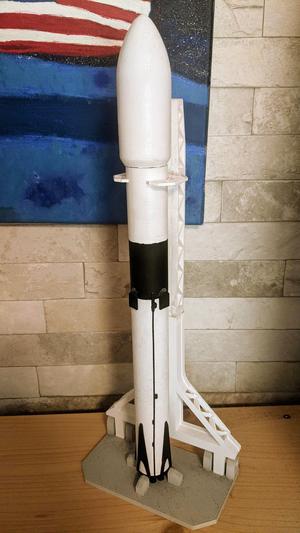 Falcon 9 and Strongback Model