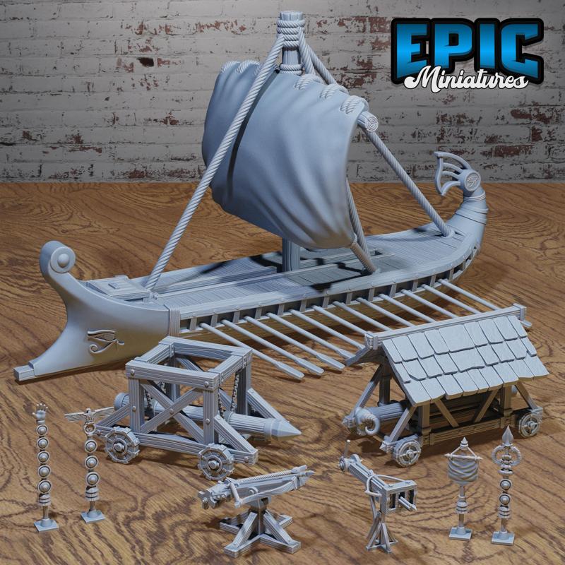 Olympian War Equipment ‧ DnD Miniature ‧ Tabletop Miniatures ‧ Gaming Monster ‧ 3D Model ‧ RPG ‧ DnDminis ‧ STL FILE