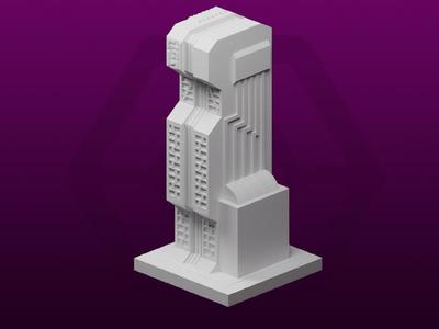 GreebleCity Cyberpunk: Server Building