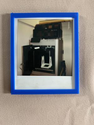 Magnetic frame for i-Type Polaroid Film