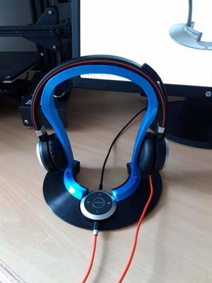 Headphone or Headset Stand (tested with Jabra evolve 40)