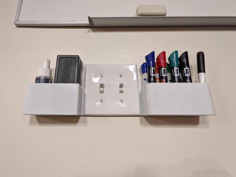 Parametric Wall Switch Mounted Whiteboard Caddy