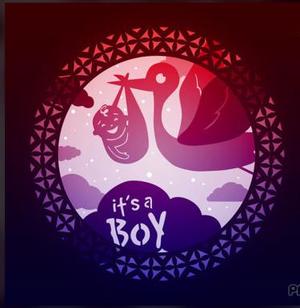 It's a boy lightbox
