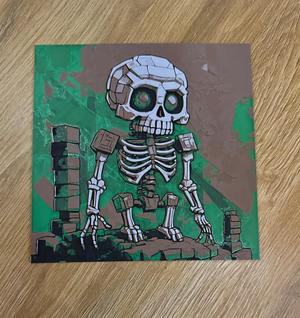 HueForge - Skeleton Minecraft Comic Like