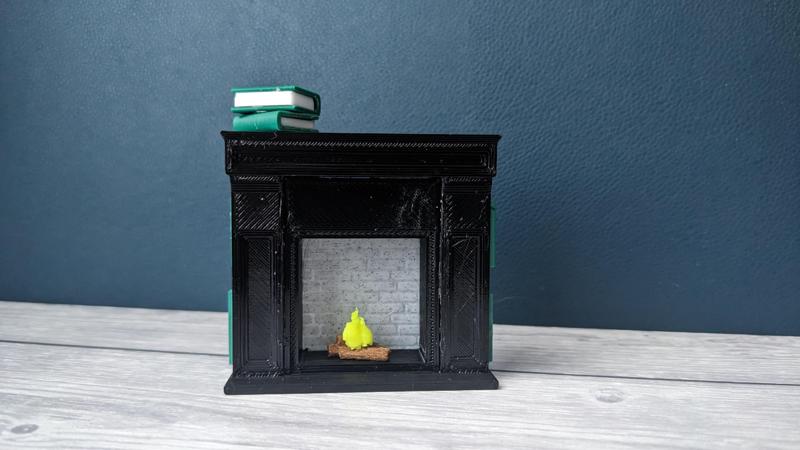 Faux Fireplace with Bookshelf
