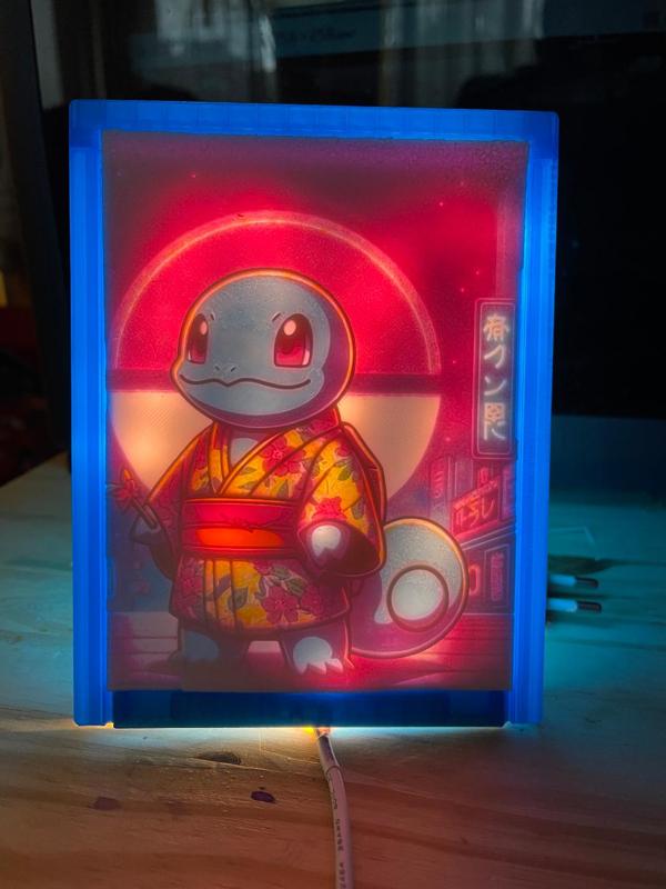 Pokemon Squirtle (Carapuce) Lithophane 