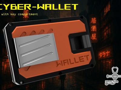 Cyber-wallet (wallet with key holder)