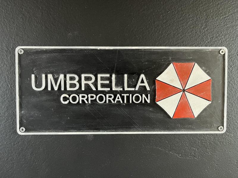Umbrela Corp plaque