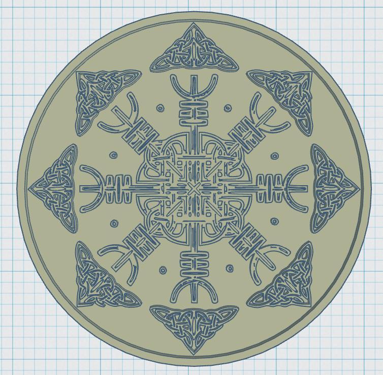 Viking Symbols Coaster 08