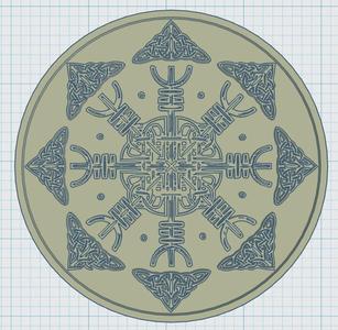 Viking Symbols Coaster 08