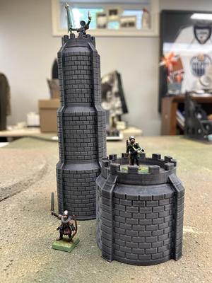 Vase-Mode Mediaeval Towers Tabletop Wargame RPG
