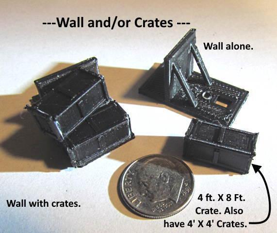 N Scale -- 4 foot X 8 foot crate that can be used on switch machine or other locations.