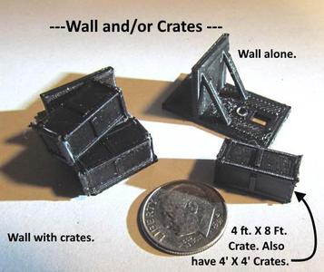N Scale -- 4 foot X 8 foot crate that can be used on switch machine or other locations.
