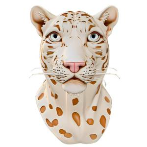 Expressive Leopard Head