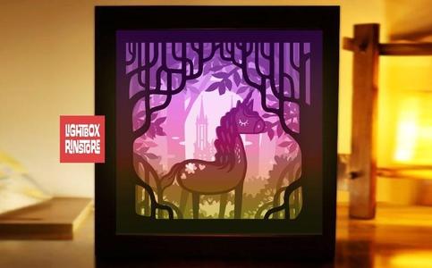 Unicorn Fairy tail light box