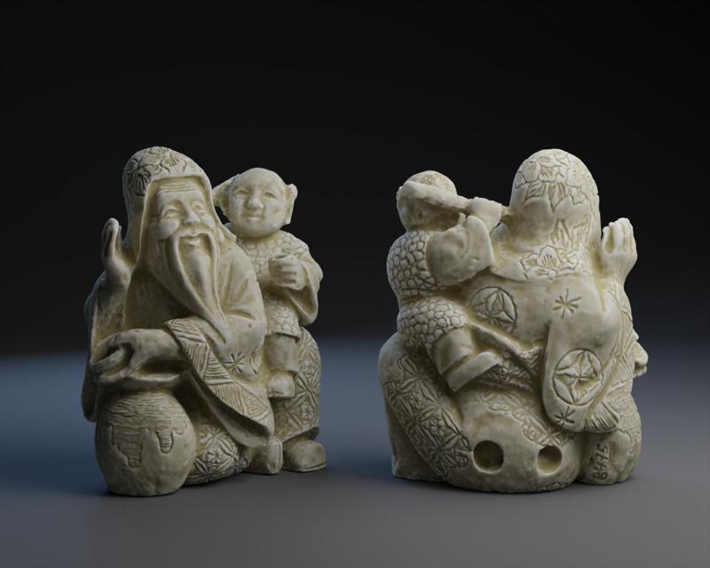 Fukurokuju with Karako