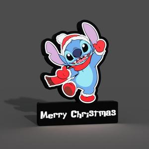 Stitch Christmas Lightbox LED Lamp