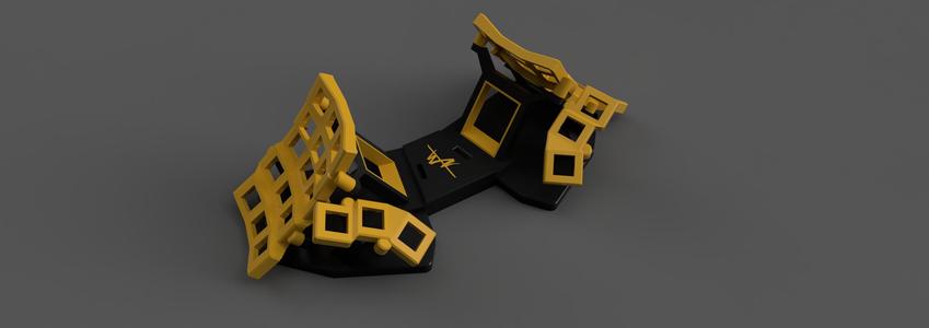 Monoblock Dactyl Manuform Edgerunners Edition