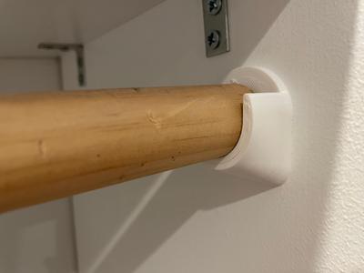 Strong Closet Rod Holder